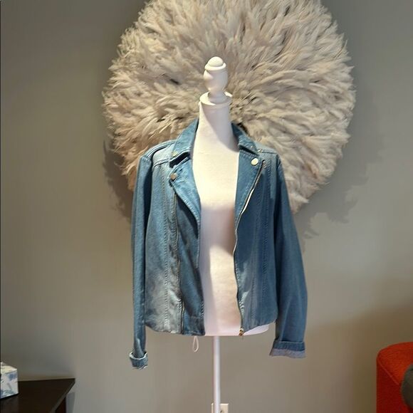 Dolan Left Coast Denim Moto Jacket - Picture 1 of 7